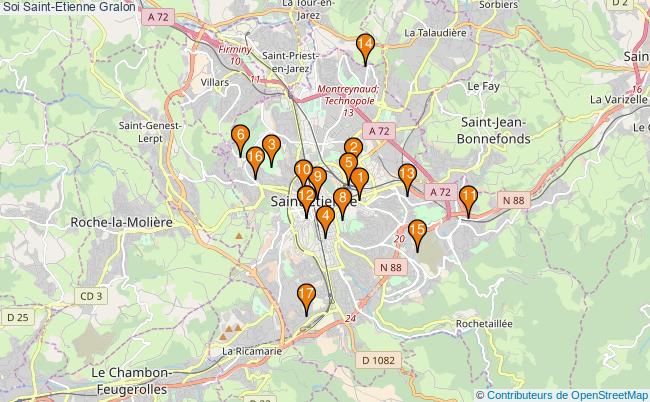 plan Soi Saint-Etienne Associations Soi Saint-Etienne : 18 associations
