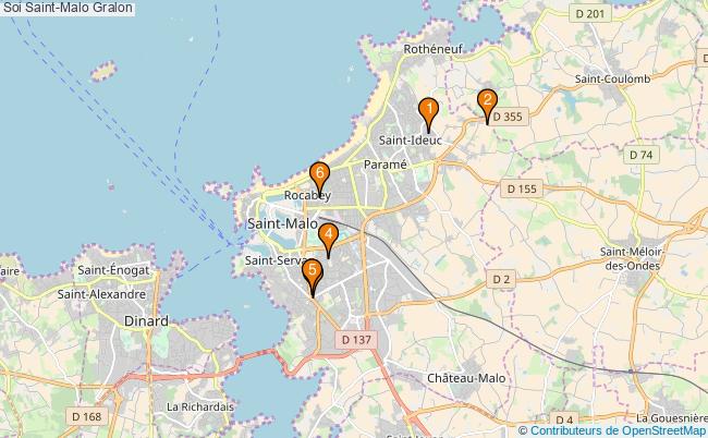 plan Soi Saint-Malo Associations Soi Saint-Malo : 10 associations