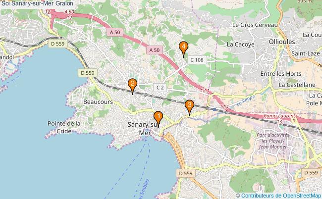 plan Soi Sanary-sur-Mer Associations Soi Sanary-sur-Mer : 5 associations