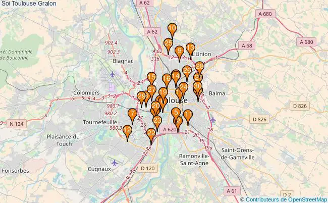 plan Soi Toulouse Associations Soi Toulouse : 117 associations