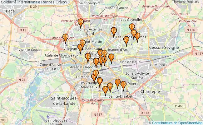 plan Solidarité internationale Rennes Associations solidarité internationale Rennes : 26 associations