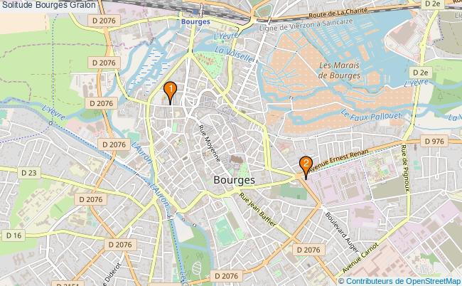 plan Solitude Bourges Associations Solitude Bourges : 4 associations