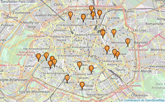 plan Sonorisation Paris Associations sonorisation Paris : 31 associations