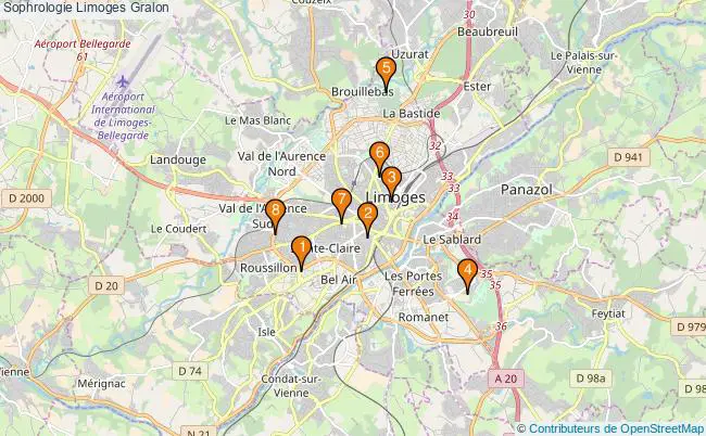 plan Sophrologie Limoges Associations sophrologie Limoges : 8 associations