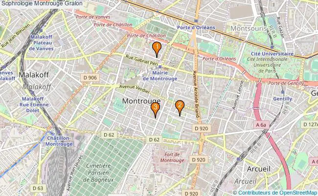 plan Sophrologie Montrouge Associations sophrologie Montrouge : 4 associations