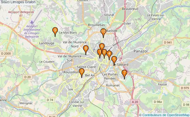 plan Souci Limoges Associations Souci Limoges : 12 associations