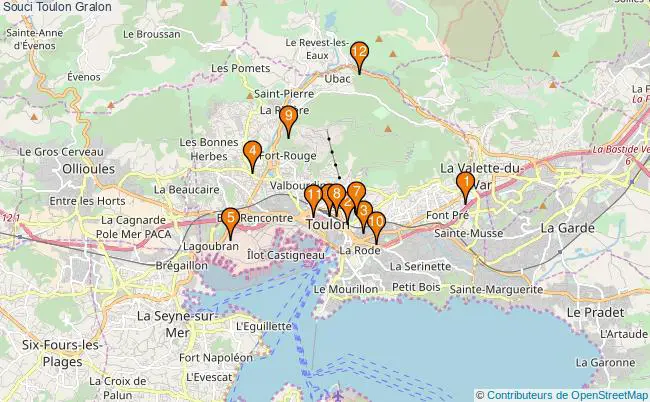 plan Souci Toulon Associations Souci Toulon : 13 associations