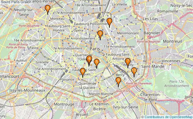 plan Sourd Paris Associations Sourd Paris : 13 associations