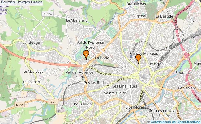 plan Sourdes Limoges Associations sourdes Limoges : 4 associations
