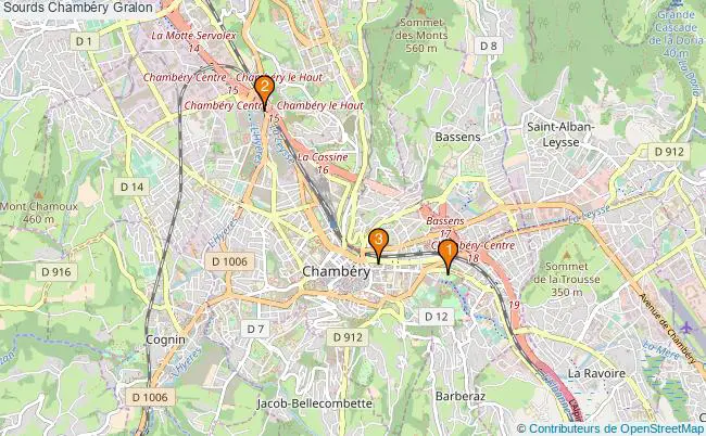 plan Sourds Chambéry Associations sourds Chambéry : 3 associations