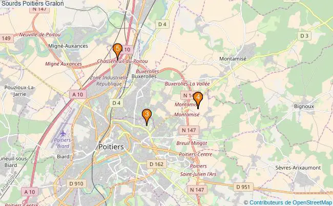 plan Sourds Poitiers Associations sourds Poitiers : 5 associations