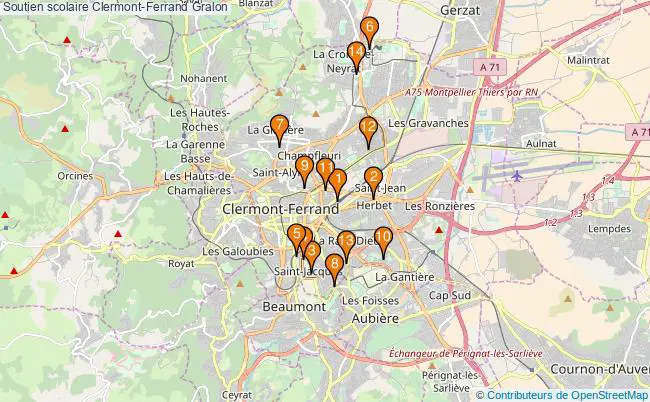plan Soutien scolaire Clermont-Ferrand Associations soutien scolaire Clermont-Ferrand : 17 associations