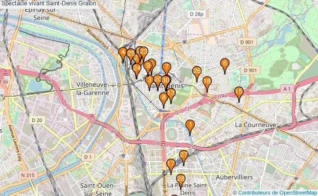 plan Spectacle vivant Saint-Denis Associations spectacle vivant Saint-Denis : 58 associations