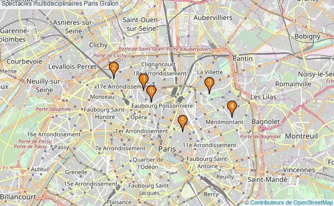 plan Spectacles multidisciplinaires Paris Associations spectacles multidisciplinaires Paris : 4 associations