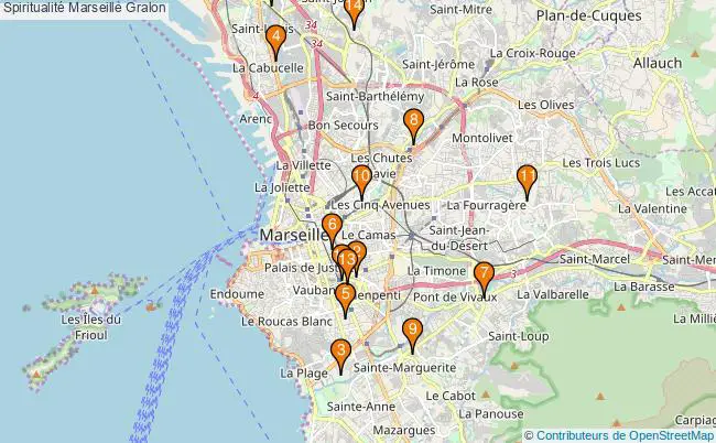 plan Spiritualité Marseille Associations spiritualité Marseille : 16 associations