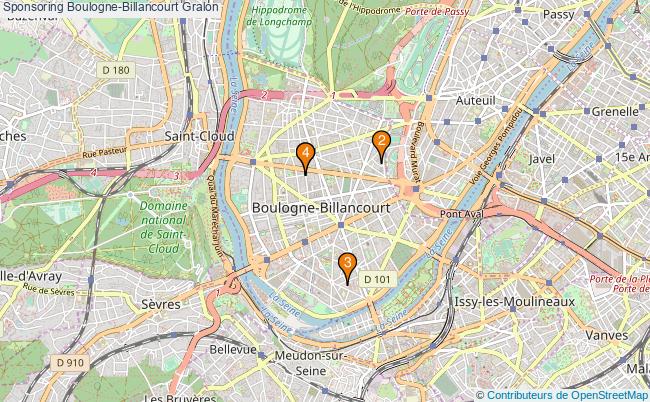 plan Sponsoring Boulogne-Billancourt Associations sponsoring Boulogne-Billancourt : 4 associations