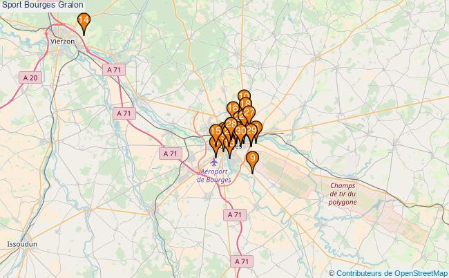 plan Sport Bourges Associations Sport Bourges : 62 associations