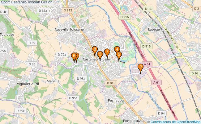 plan Sport Castanet-Tolosan Associations Sport Castanet-Tolosan : 10 associations