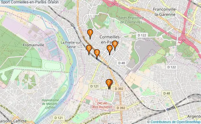 plan Sport Cormeilles-en-Parisis Associations Sport Cormeilles-en-Parisis : 11 associations