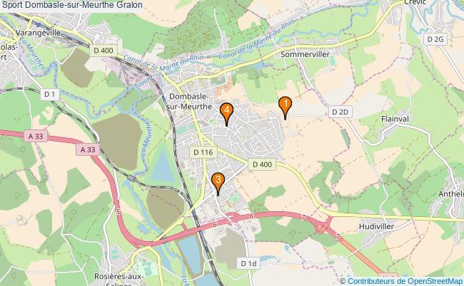 plan Sport Dombasle-sur-Meurthe Associations Sport Dombasle-sur-Meurthe : 6 associations