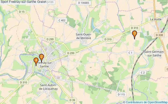 plan Sport Fresnay-sur-Sarthe Associations Sport Fresnay-sur-Sarthe : 4 associations