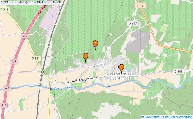 plan Sport Les Granges-Gontardes Associations Sport Les Granges-Gontardes : 4 associations