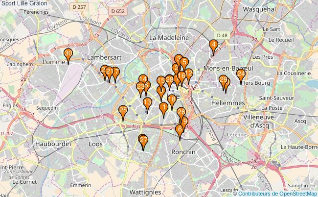 plan Sport Lille Associations Sport Lille : 214 associations