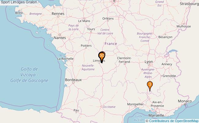 plan Sport Limoges Associations Sport Limoges : 173 associations