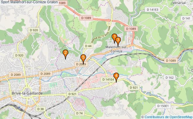 plan Sport Malemort-sur-Corrèze Associations Sport Malemort-sur-Corrèze : 7 associations