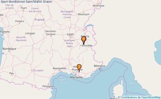 plan Sport Montbonnot-Saint-Martin Associations Sport Montbonnot-Saint-Martin : 6 associations