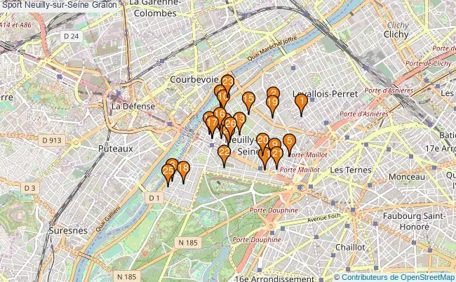 plan Sport Neuilly-sur-Seine Associations Sport Neuilly-sur-Seine : 33 associations