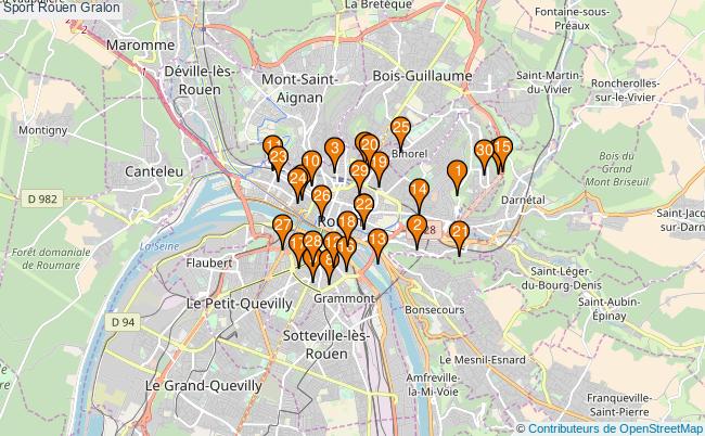 plan Sport Rouen Associations Sport Rouen : 84 associations