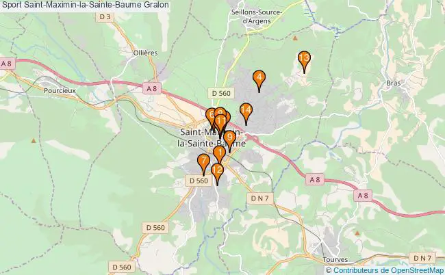 plan Sport Saint-Maximin-la-Sainte-Baume Associations Sport Saint-Maximin-la-Sainte-Baume : 22 associations