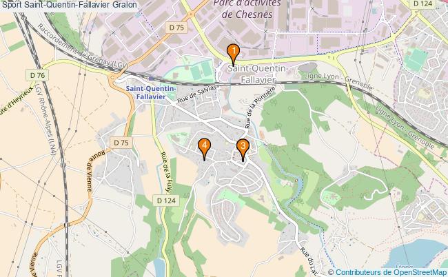 plan Sport Saint-Quentin-Fallavier Associations Sport Saint-Quentin-Fallavier : 5 associations
