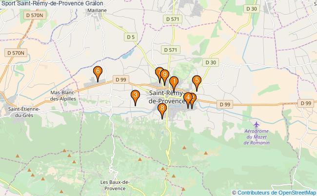plan Sport Saint-Rémy-de-Provence Associations Sport Saint-Rémy-de-Provence : 10 associations