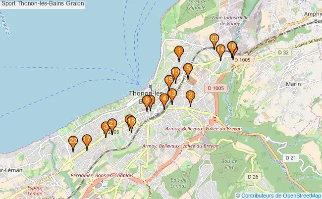 plan Sport Thonon-les-Bains Associations Sport Thonon-les-Bains : 24 associations