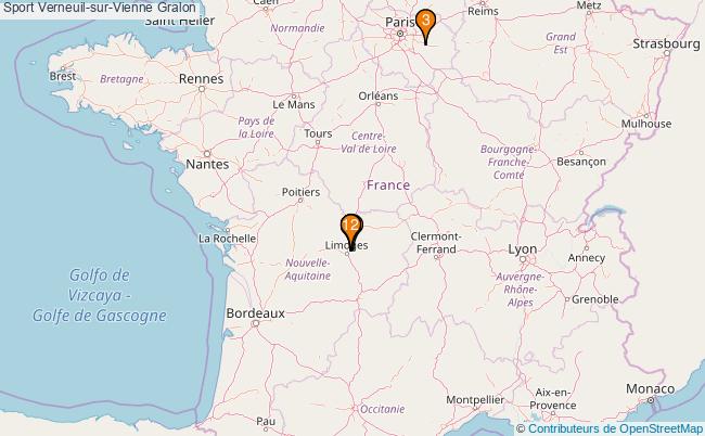 plan Sport Verneuil-sur-Vienne Associations Sport Verneuil-sur-Vienne : 13 associations