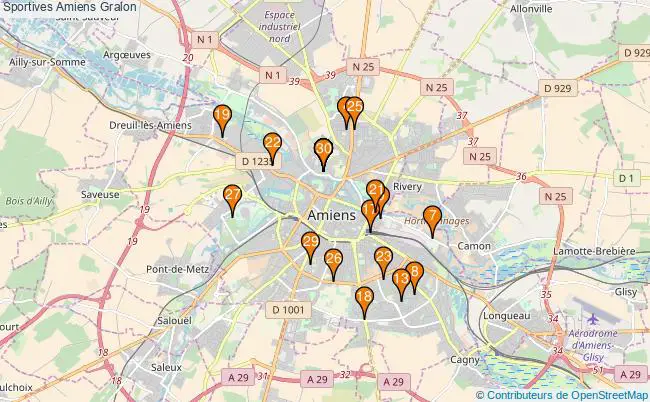 plan Sportives Amiens Associations Sportives Amiens : 229 associations