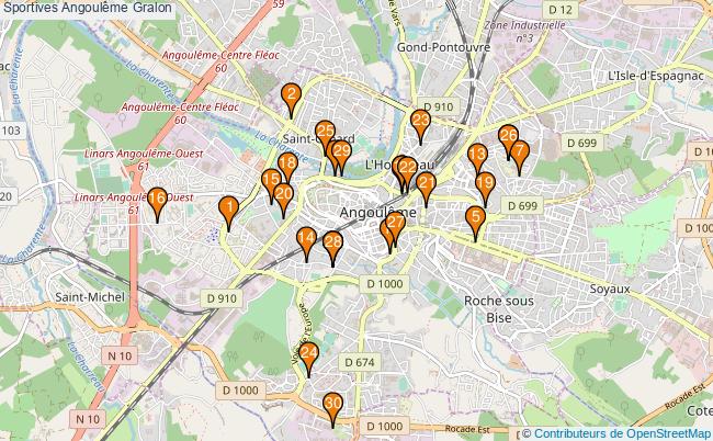plan Sportives Angoulême Associations Sportives Angoulême : 86 associations