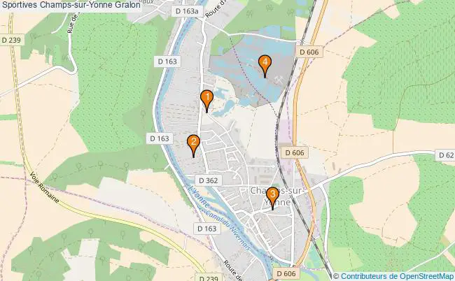plan Sportives Champs-sur-Yonne Associations Sportives Champs-sur-Yonne : 4 associations