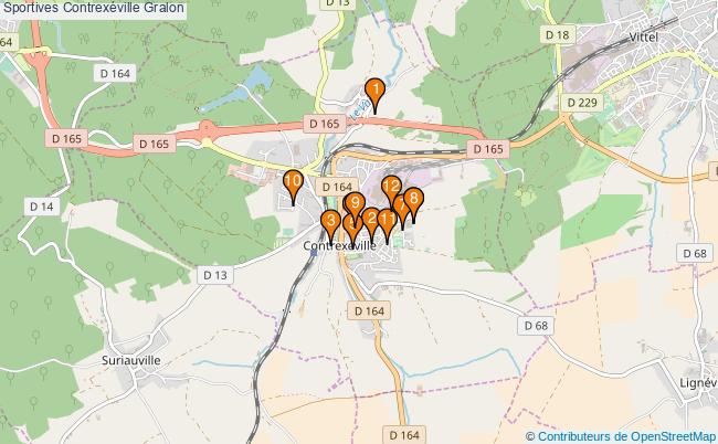 plan Sportives Contrexéville Associations Sportives Contrexéville : 11 associations