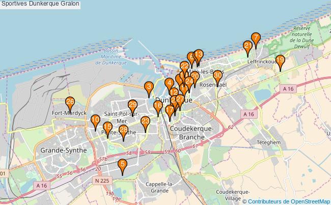 plan Sportives Dunkerque Associations Sportives Dunkerque : 94 associations