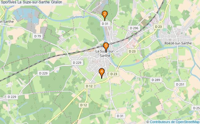 plan Sportives La Suze-sur-Sarthe Associations Sportives La Suze-sur-Sarthe : 5 associations