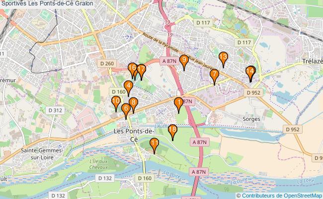 plan Sportives Les Ponts-de-Cé Associations Sportives Les Ponts-de-Cé : 19 associations