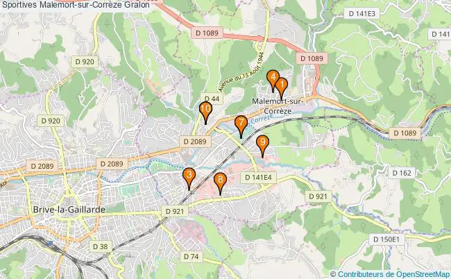 plan Sportives Malemort-sur-Corrèze Associations Sportives Malemort-sur-Corrèze : 12 associations