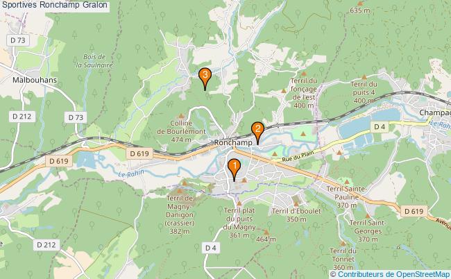 plan Sportives Ronchamp Associations Sportives Ronchamp : 3 associations