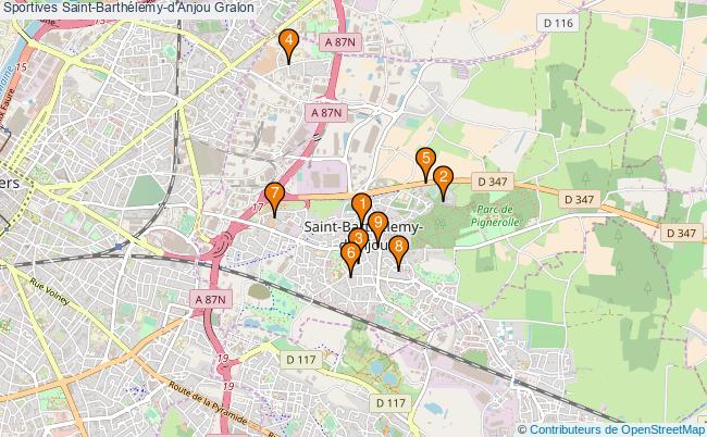 plan Sportives Saint-Barthélemy-d'Anjou Associations Sportives Saint-Barthélemy-d'Anjou : 11 associations