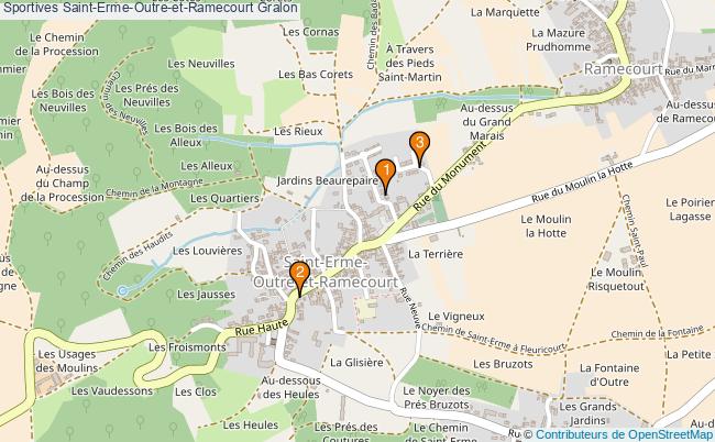 plan Sportives Saint-Erme-Outre-et-Ramecourt Associations Sportives Saint-Erme-Outre-et-Ramecourt : 3 associations