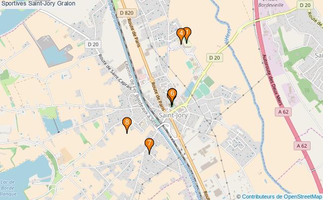 plan Sportives Saint-Jory Associations Sportives Saint-Jory : 8 associations