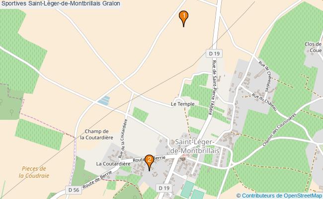 plan Sportives Saint-Léger-de-Montbrillais Associations Sportives Saint-Léger-de-Montbrillais : 2 associations